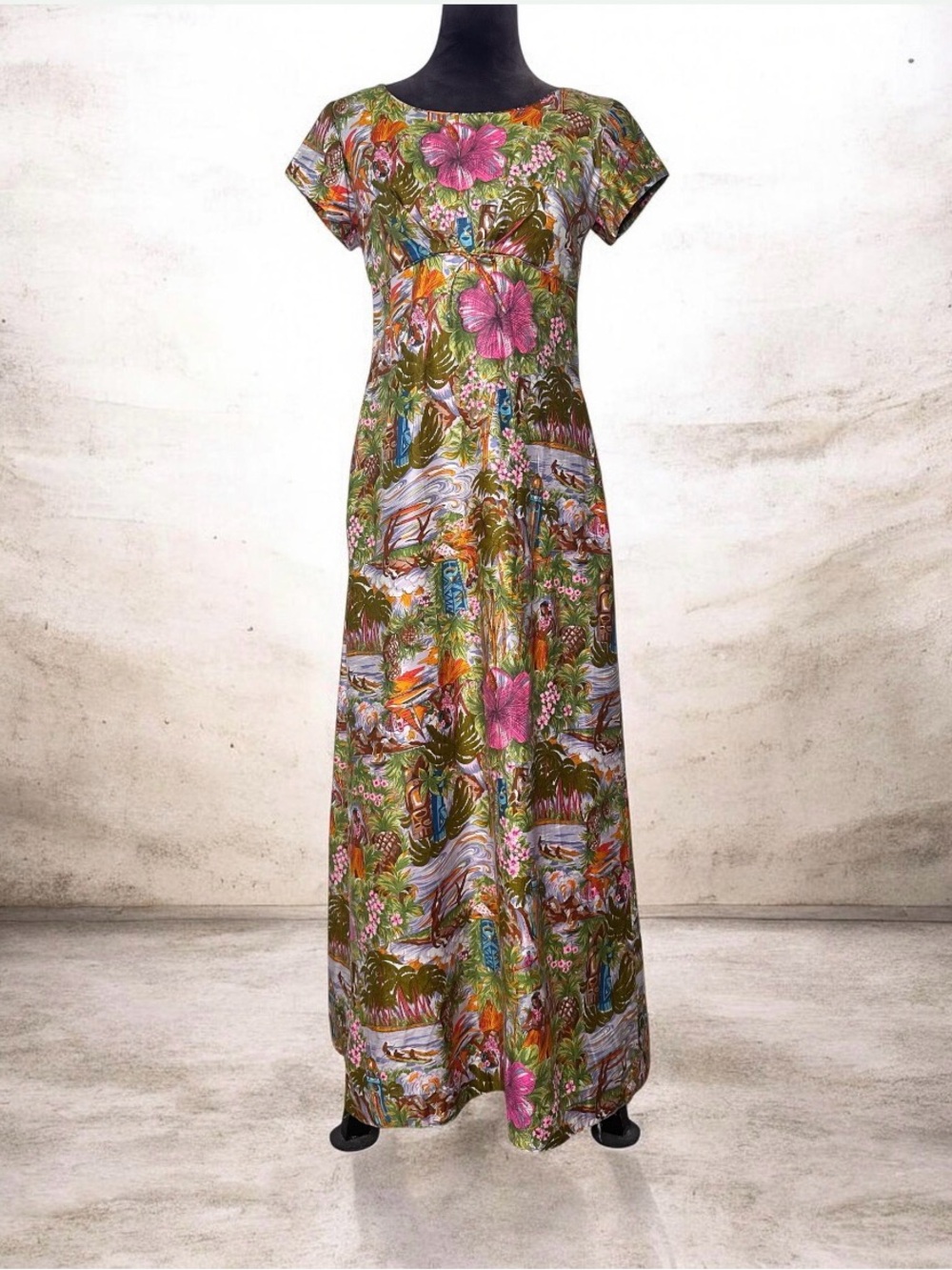 Vintage Hawaiian Casuals by Stan Hicks 1950-60’s Maxi Dress 2/4